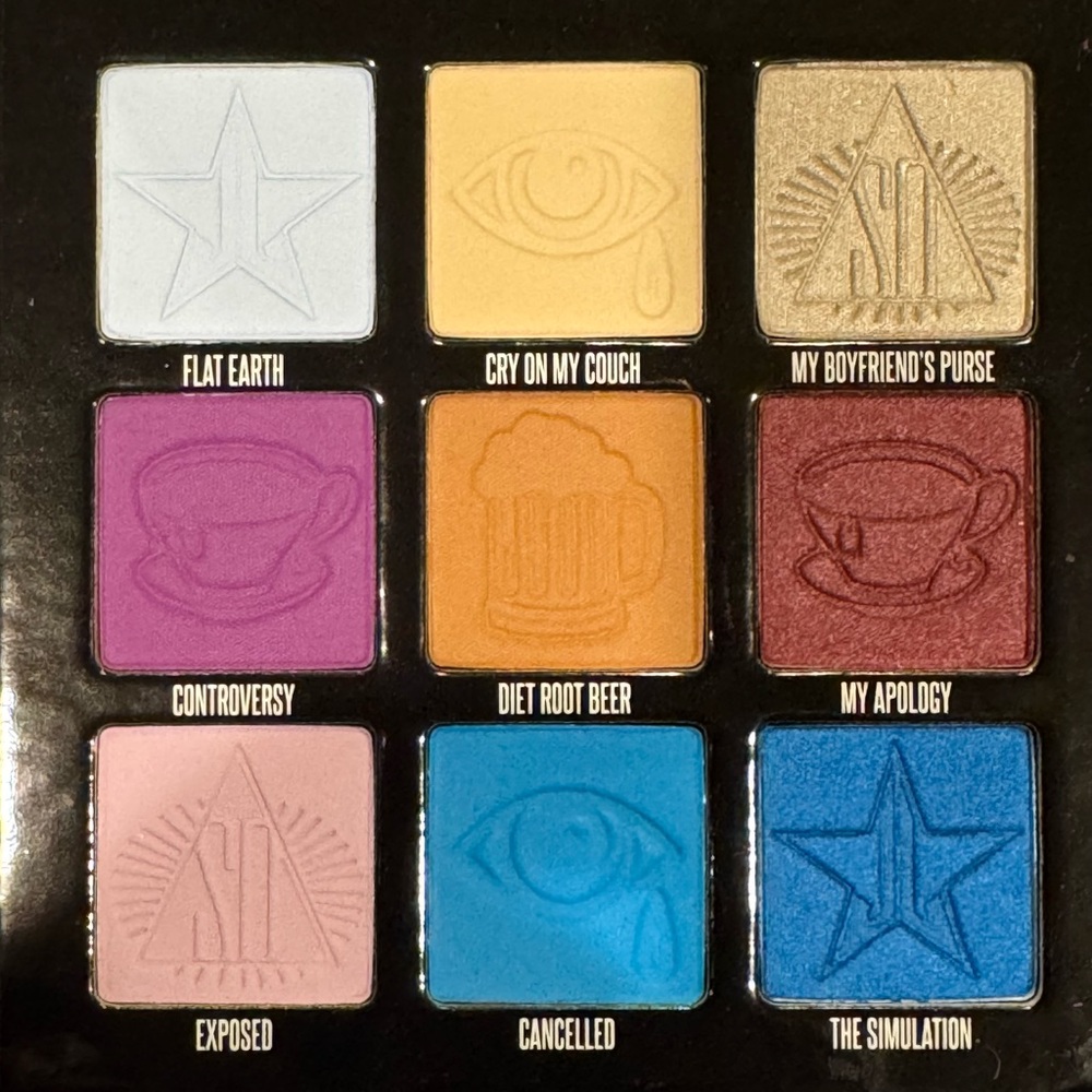 Jeffree Star & Shane Dawson Collab Mini Controversy Eyeshadow Pallette. NIB
